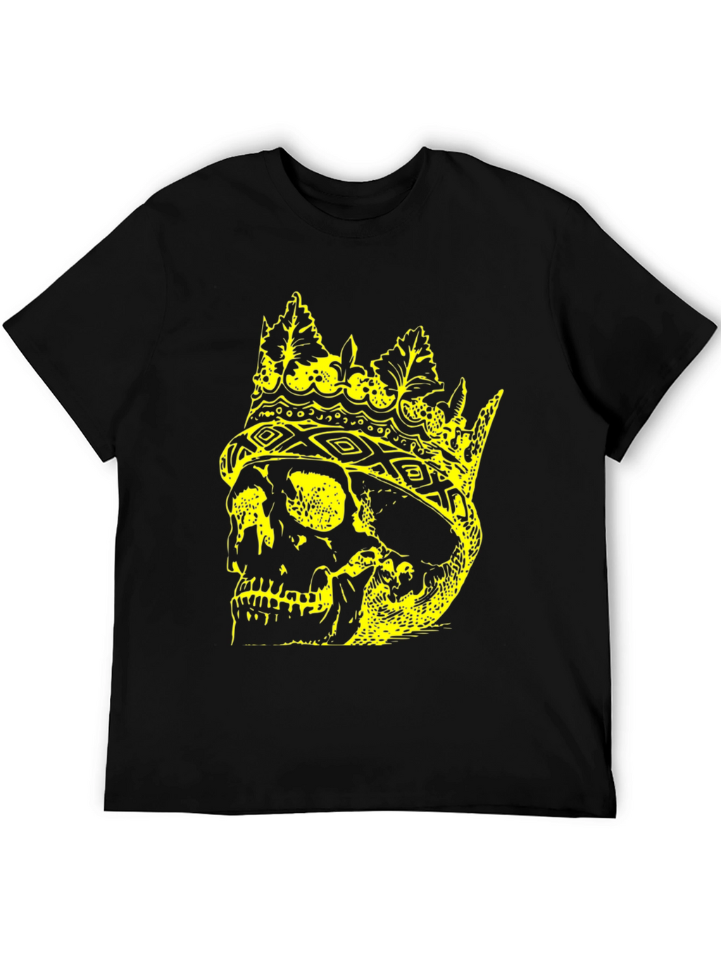 King Skull Graphic T-Shirt - Black