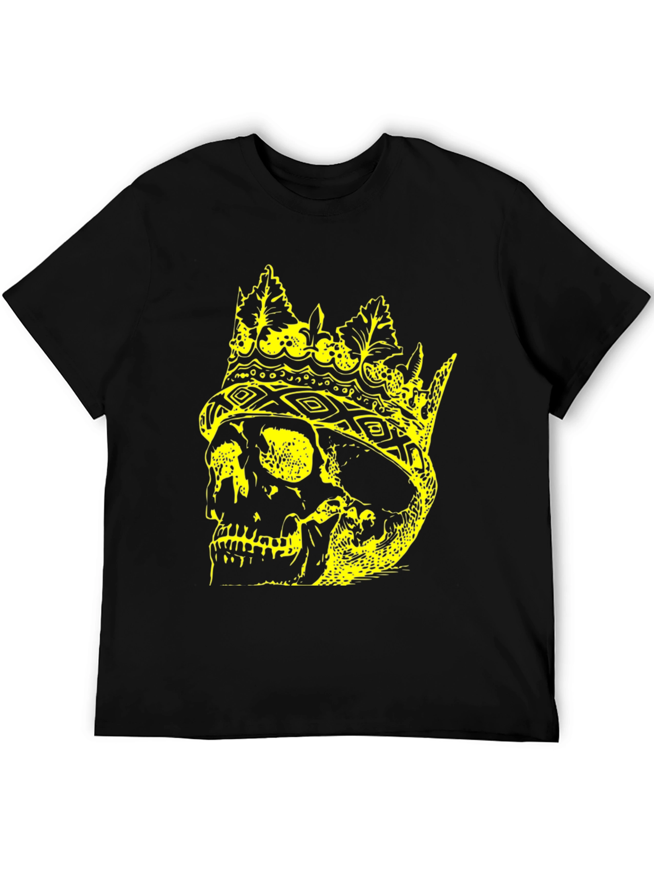 King Skull Graphic T-Shirt - Black