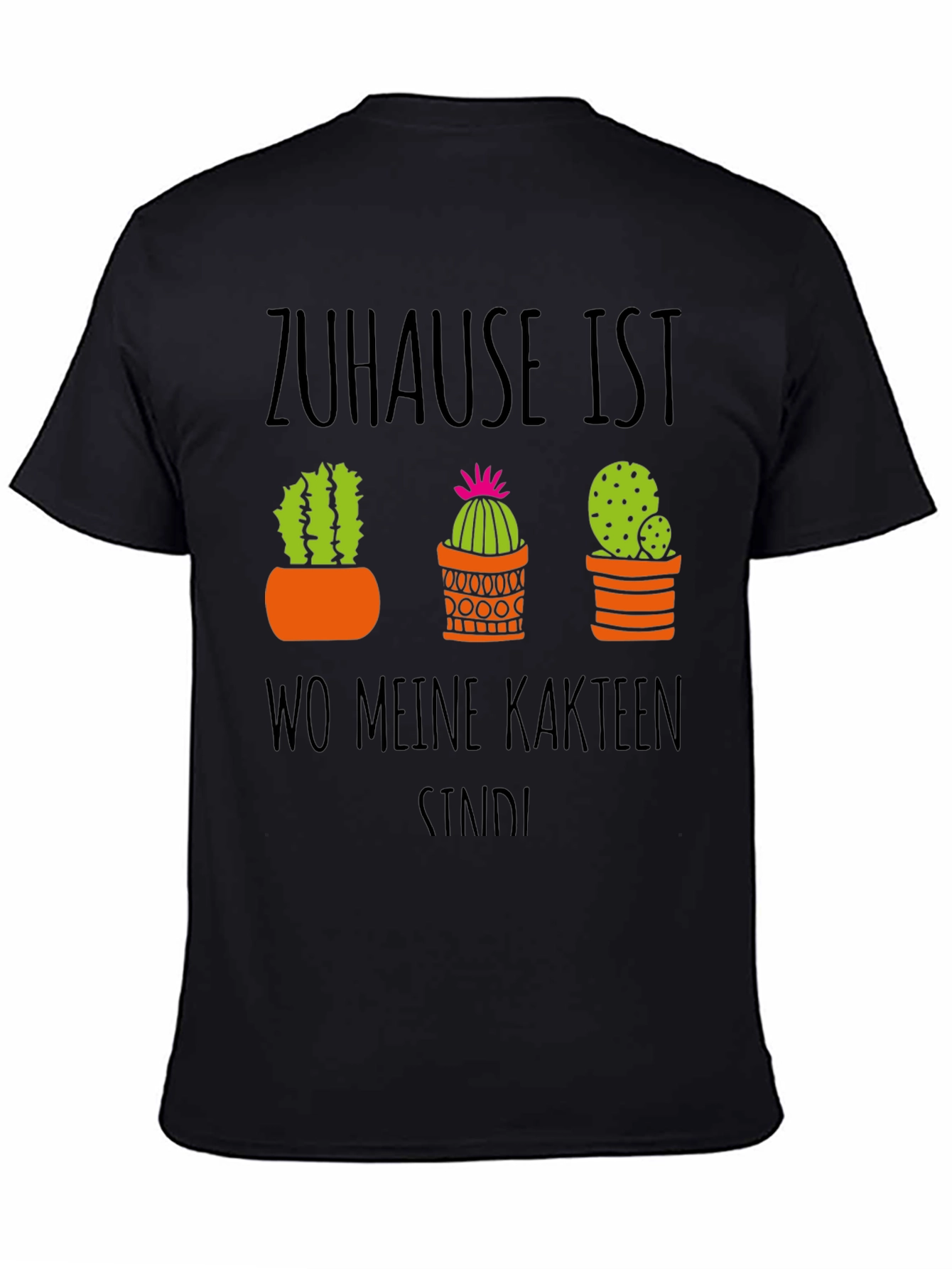 Cactus Lover T-Shirt - Home is Where My Cacti Are