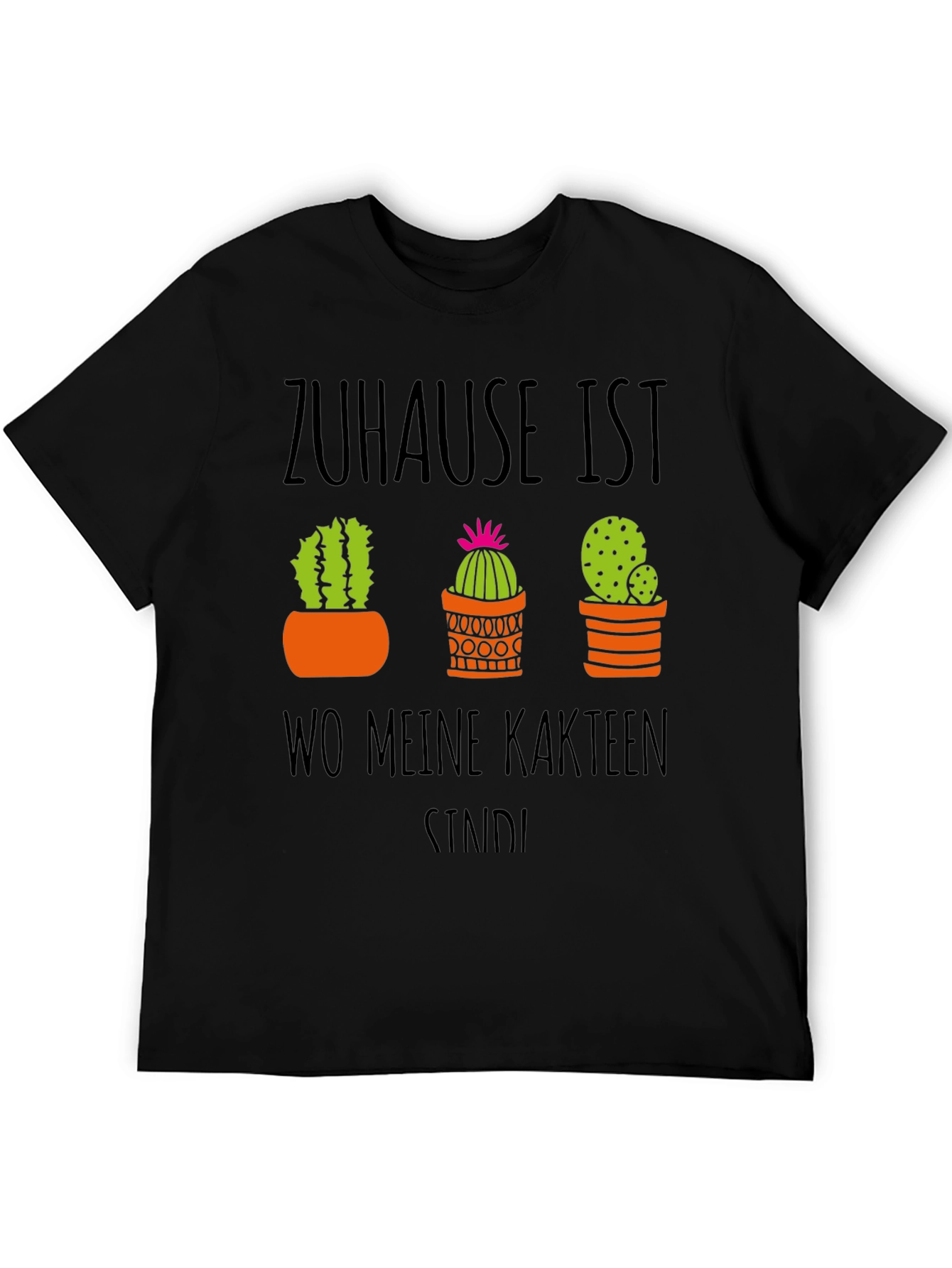 Cactus Lover T-Shirt - Home is Where My Cacti Are