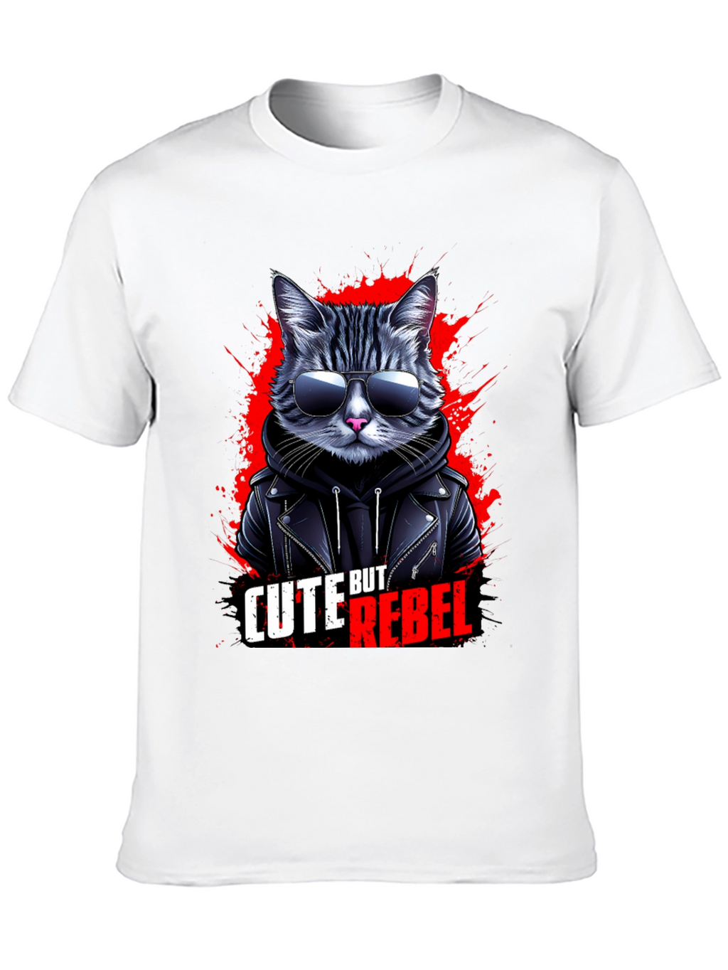 Cute But Rebel Cat T-Shirt