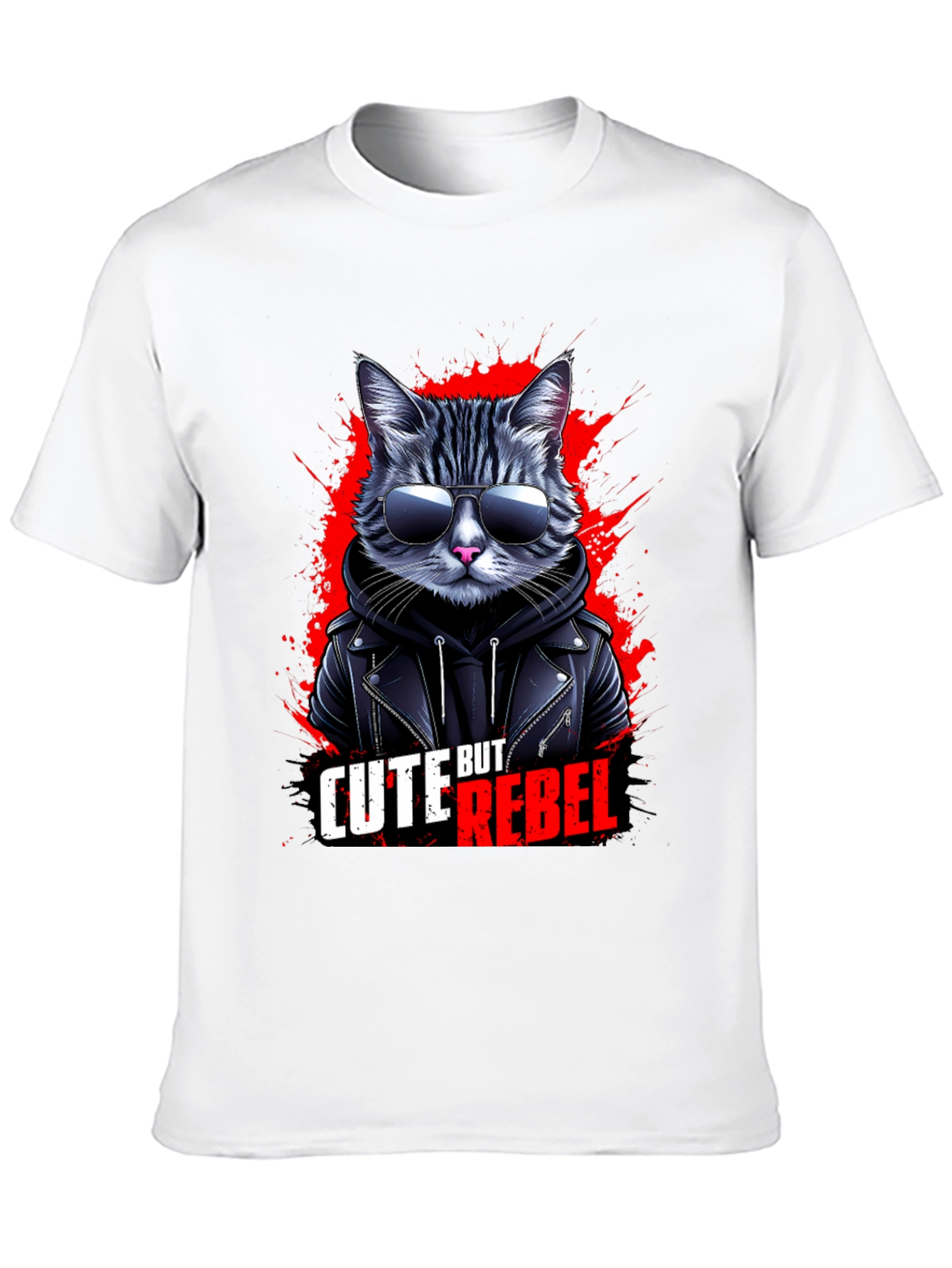 Cute But Rebel Cat T-Shirt