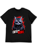Cute But Rebel Cat T-Shirt