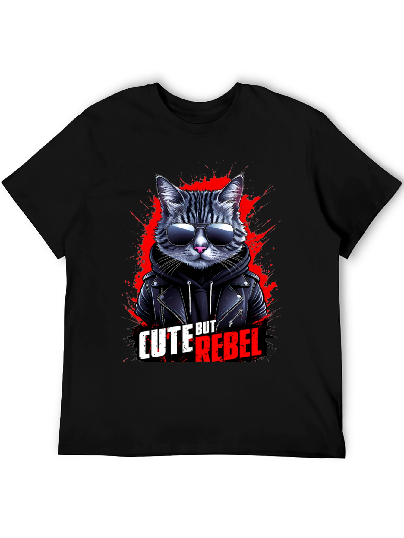 Cute But Rebel Cat T-Shirt