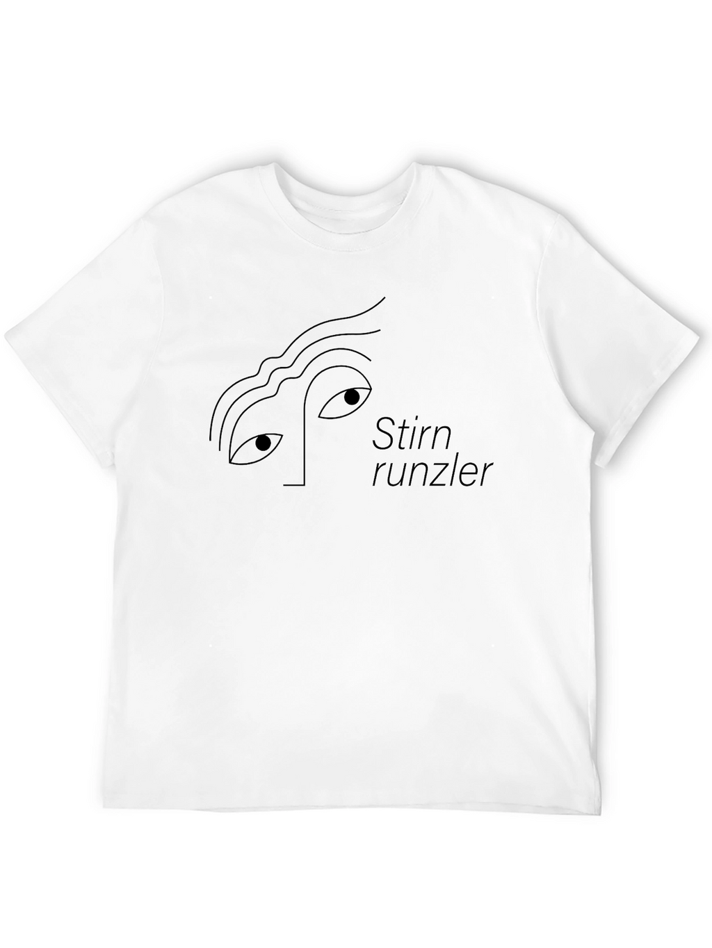 Minimalist Stirnrunzler T-Shirt
