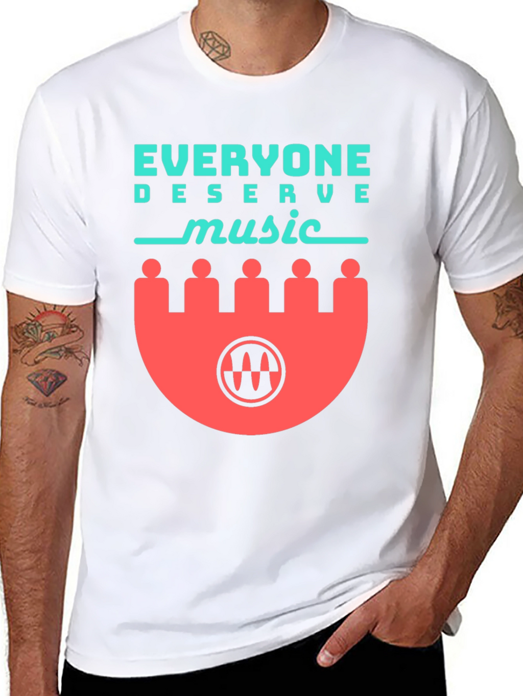 Everyone Deserves Music Graphic Tee - Black