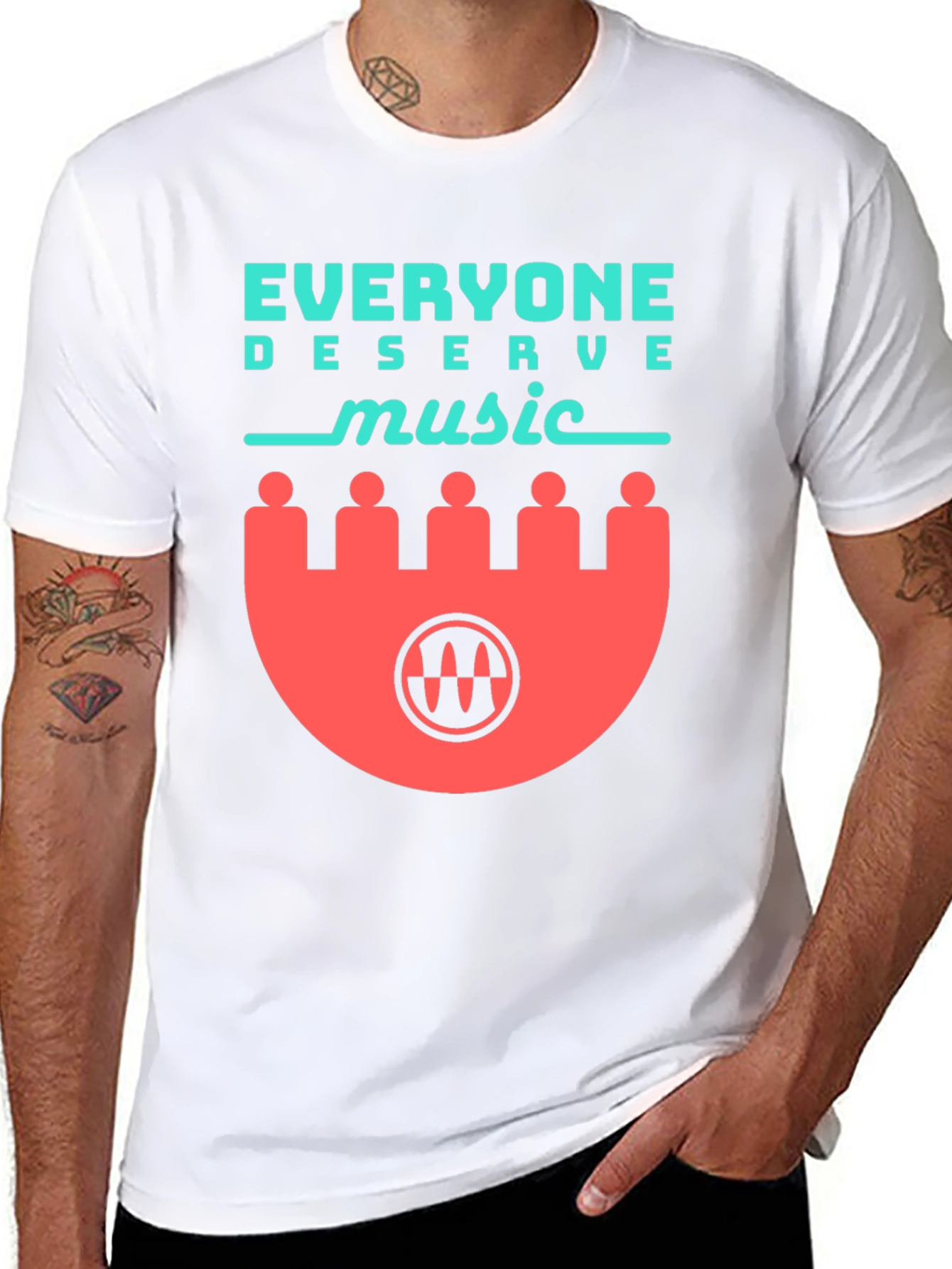 Everyone Deserves Music Graphic Tee - Black