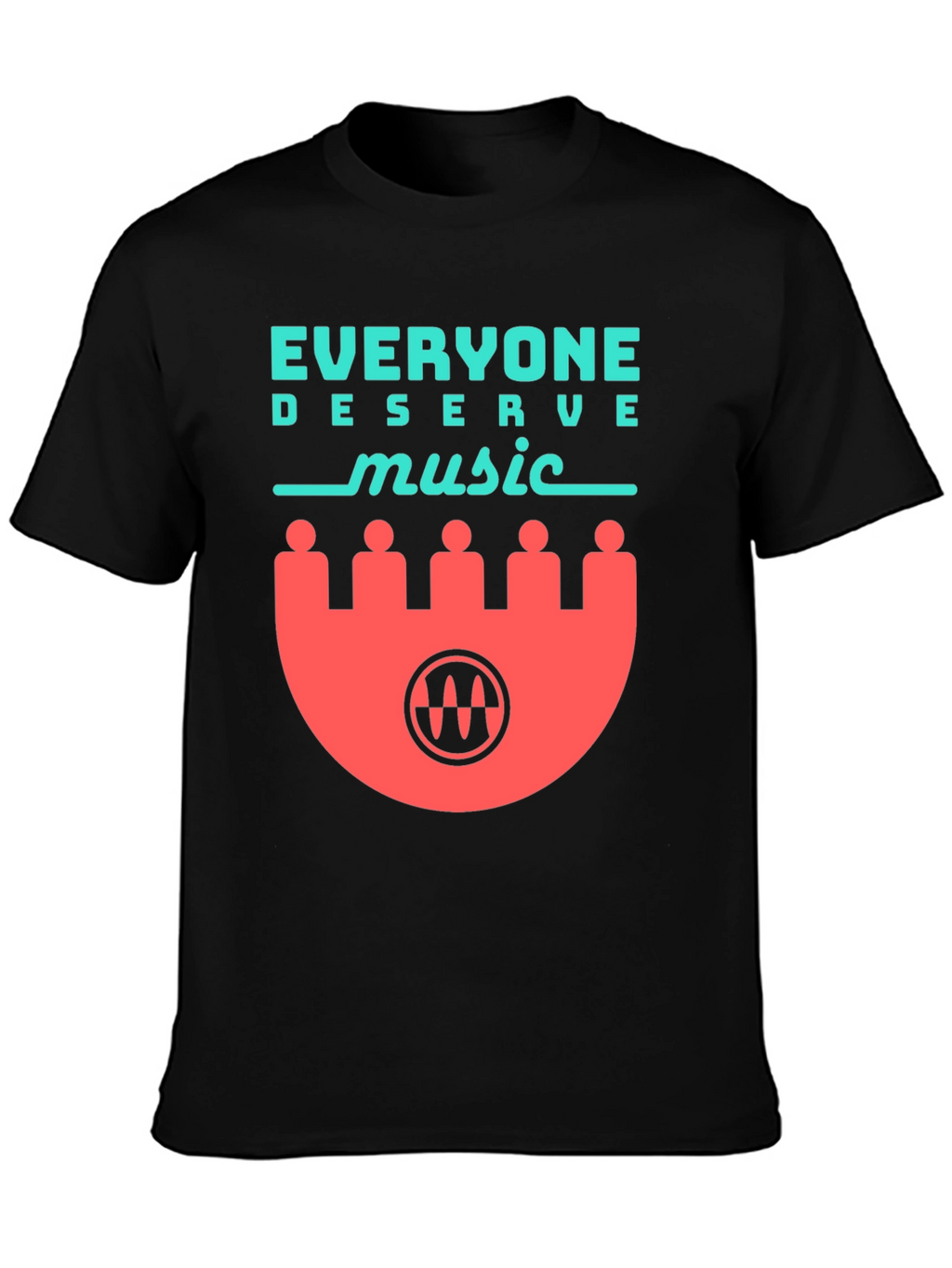 Everyone Deserves Music Graphic Tee - Black