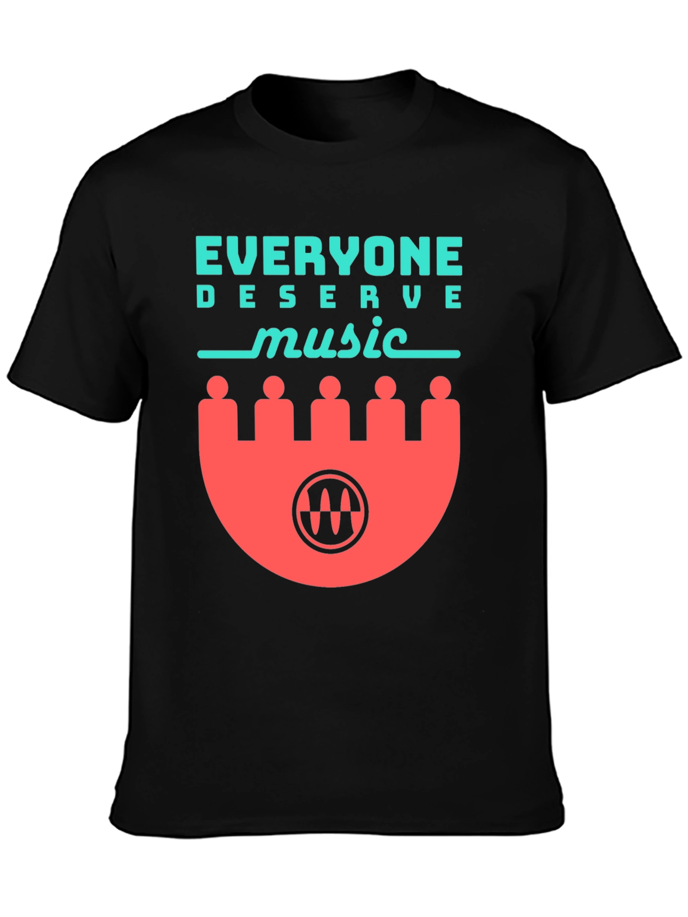 Everyone Deserves Music Graphic Tee - Black
