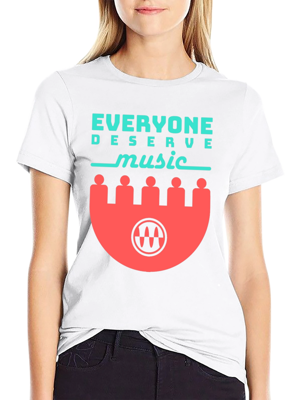 Everyone Deserves Music Graphic Tee - Black