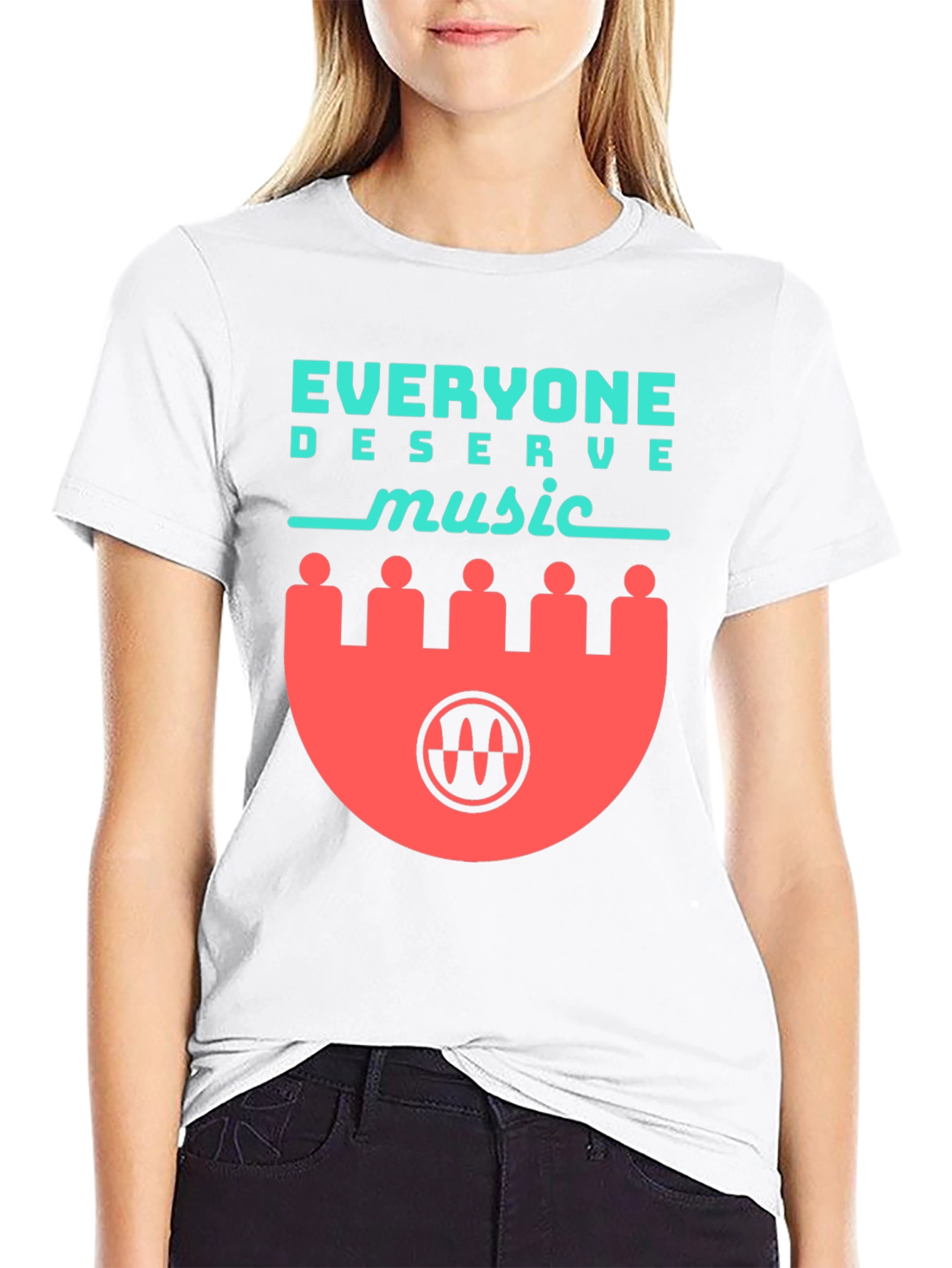 Everyone Deserves Music Graphic Tee - Black