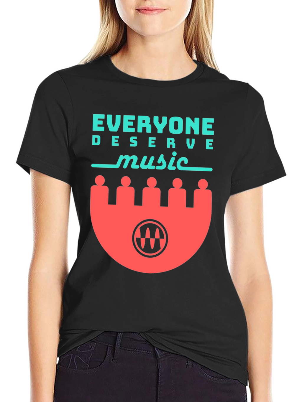 Everyone Deserves Music Graphic Tee - Black