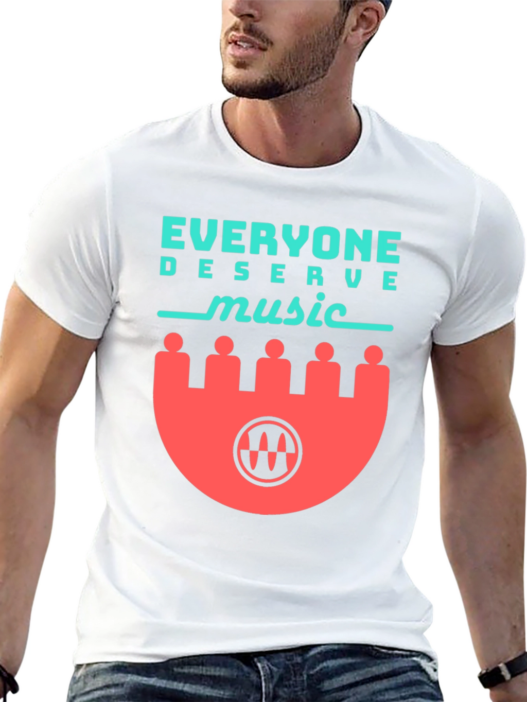 Everyone Deserves Music Graphic Tee - Black