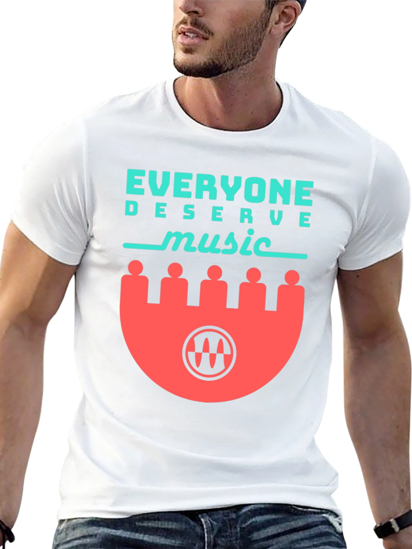 Everyone Deserves Music Graphic Tee - Black