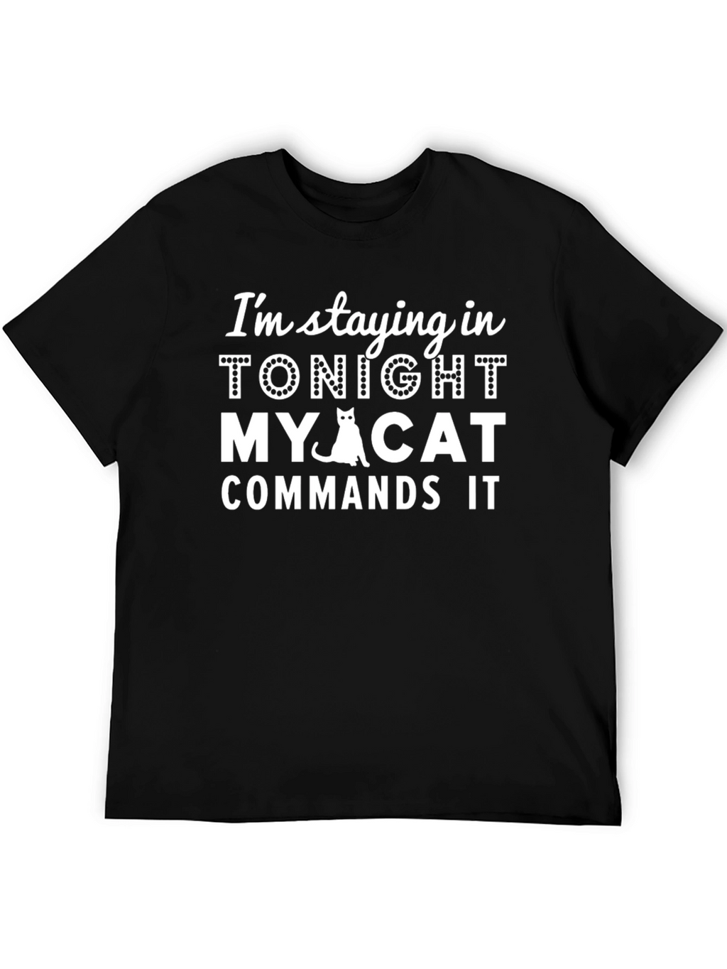 Stay In Tonight Cat Graphic Tee
