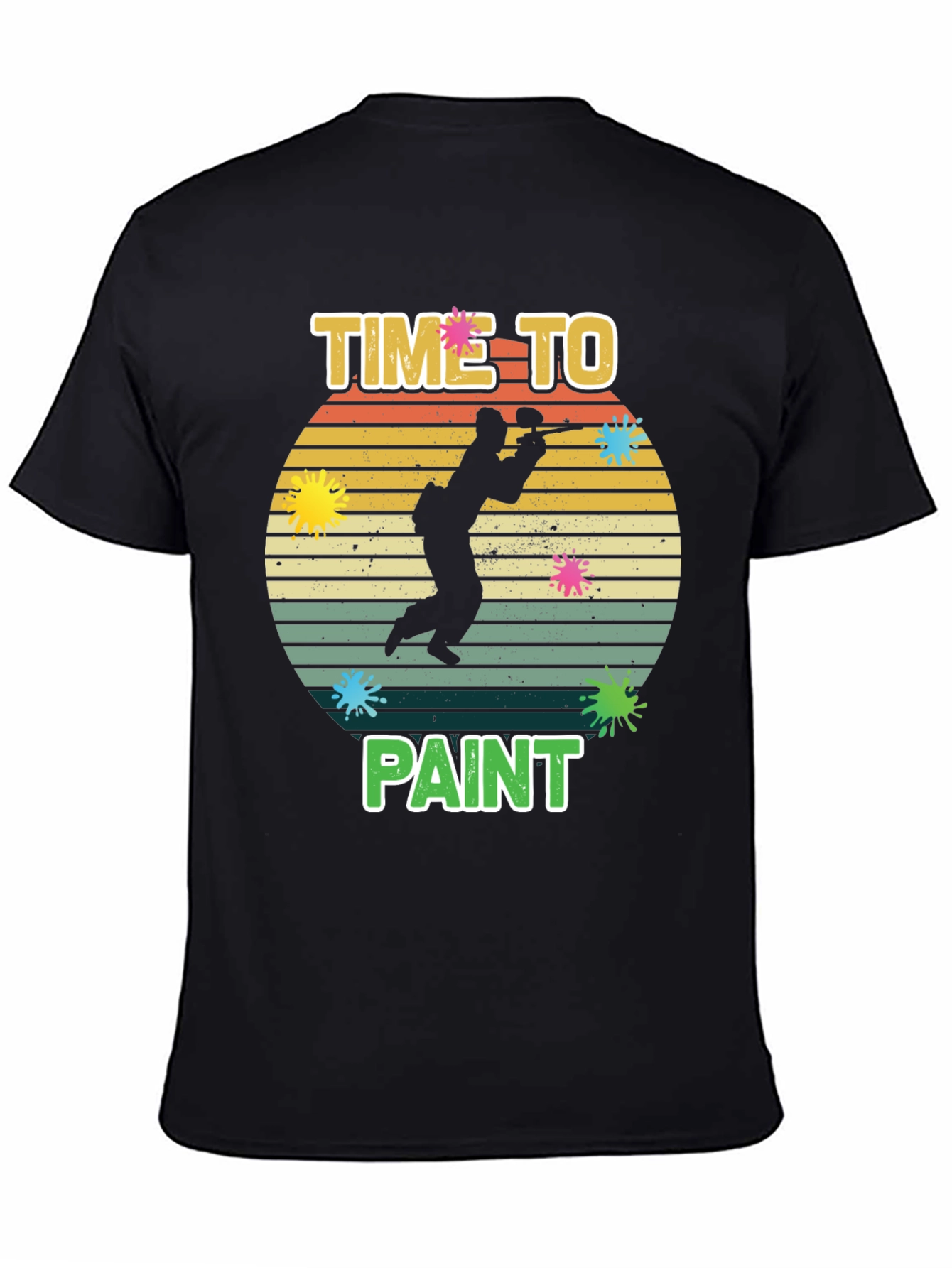 Time To Paint T-Shirt - Paintball Design