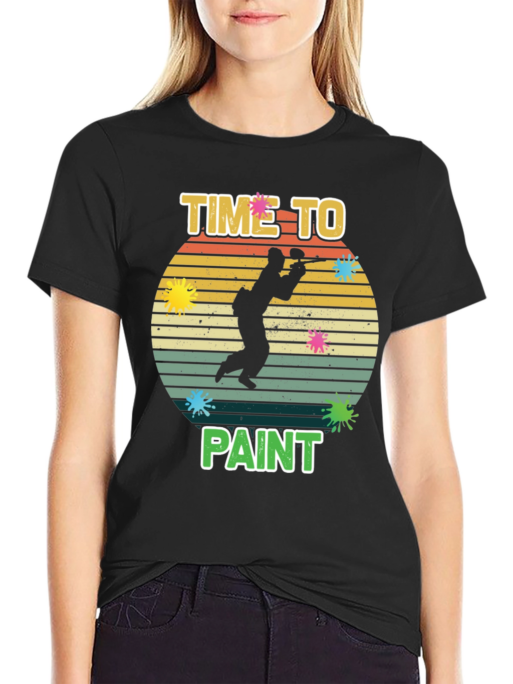 Time To Paint T-Shirt - Paintball Design