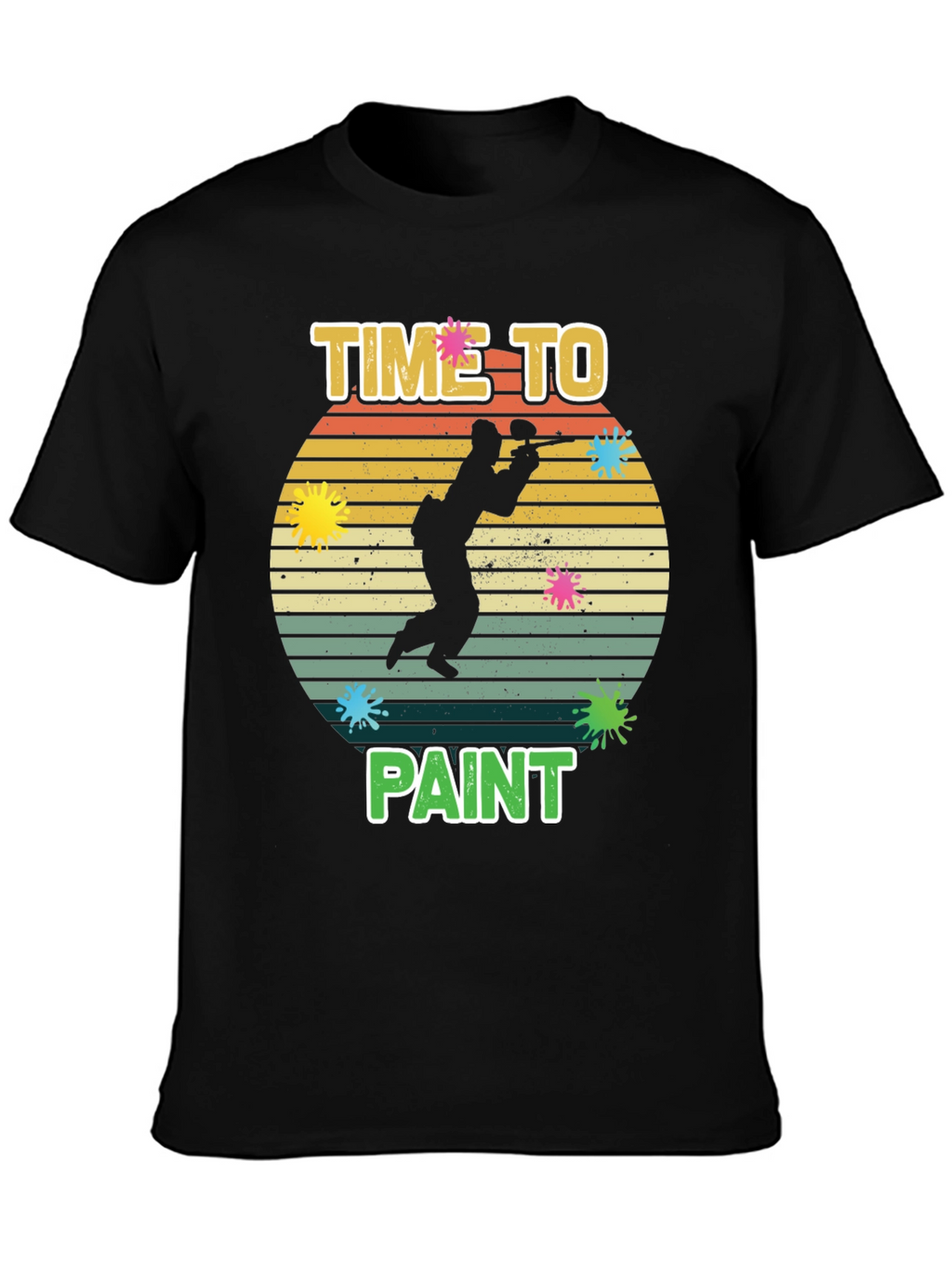 Time To Paint T-Shirt - Paintball Design