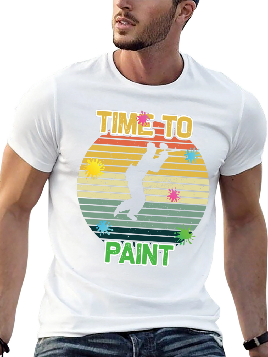 Time To Paint T-Shirt - Paintball Design