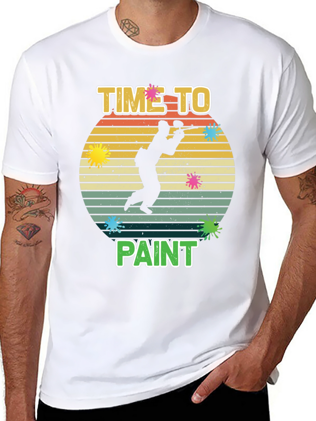 Time To Paint T-Shirt - Paintball Design