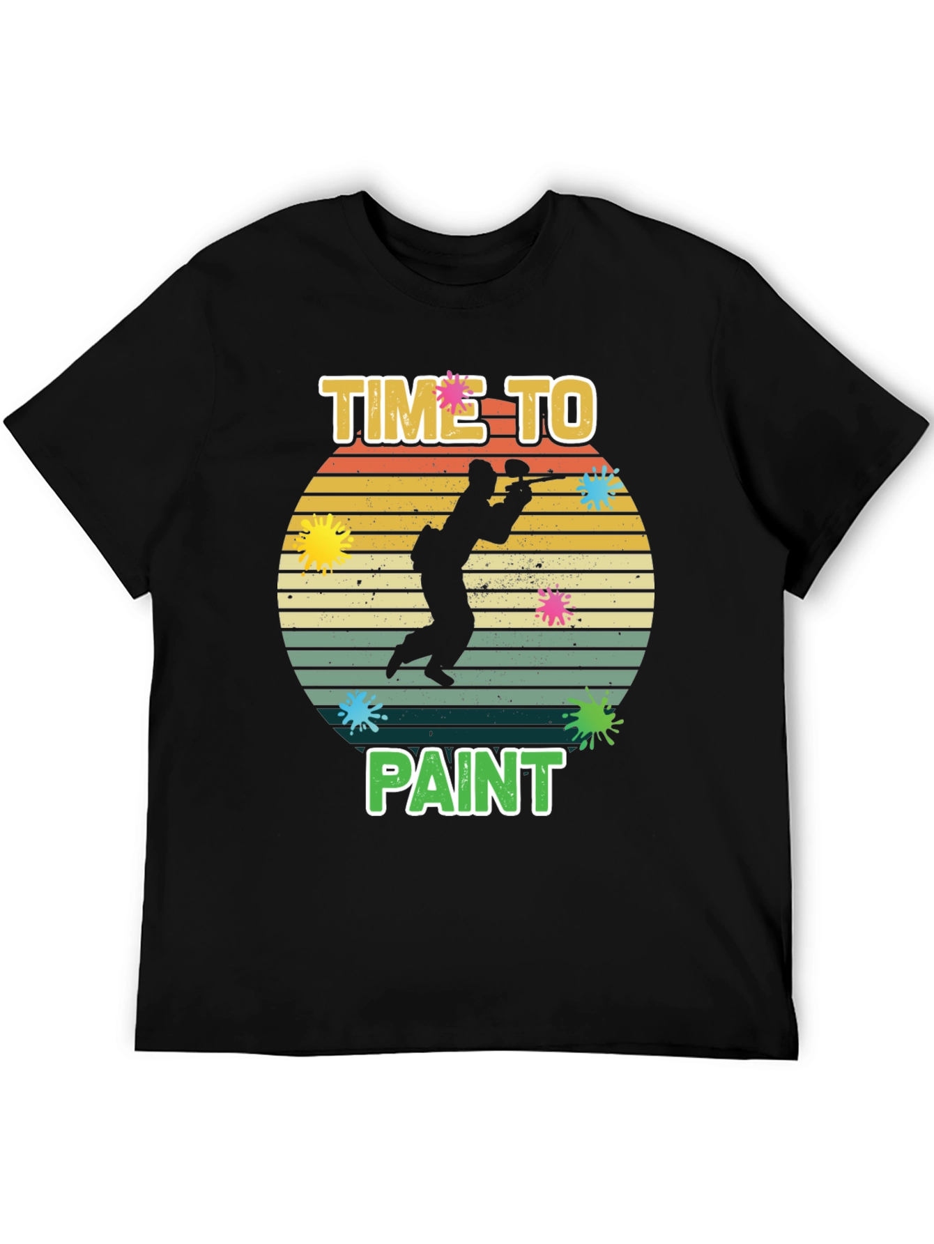 Time To Paint T-Shirt - Paintball Design