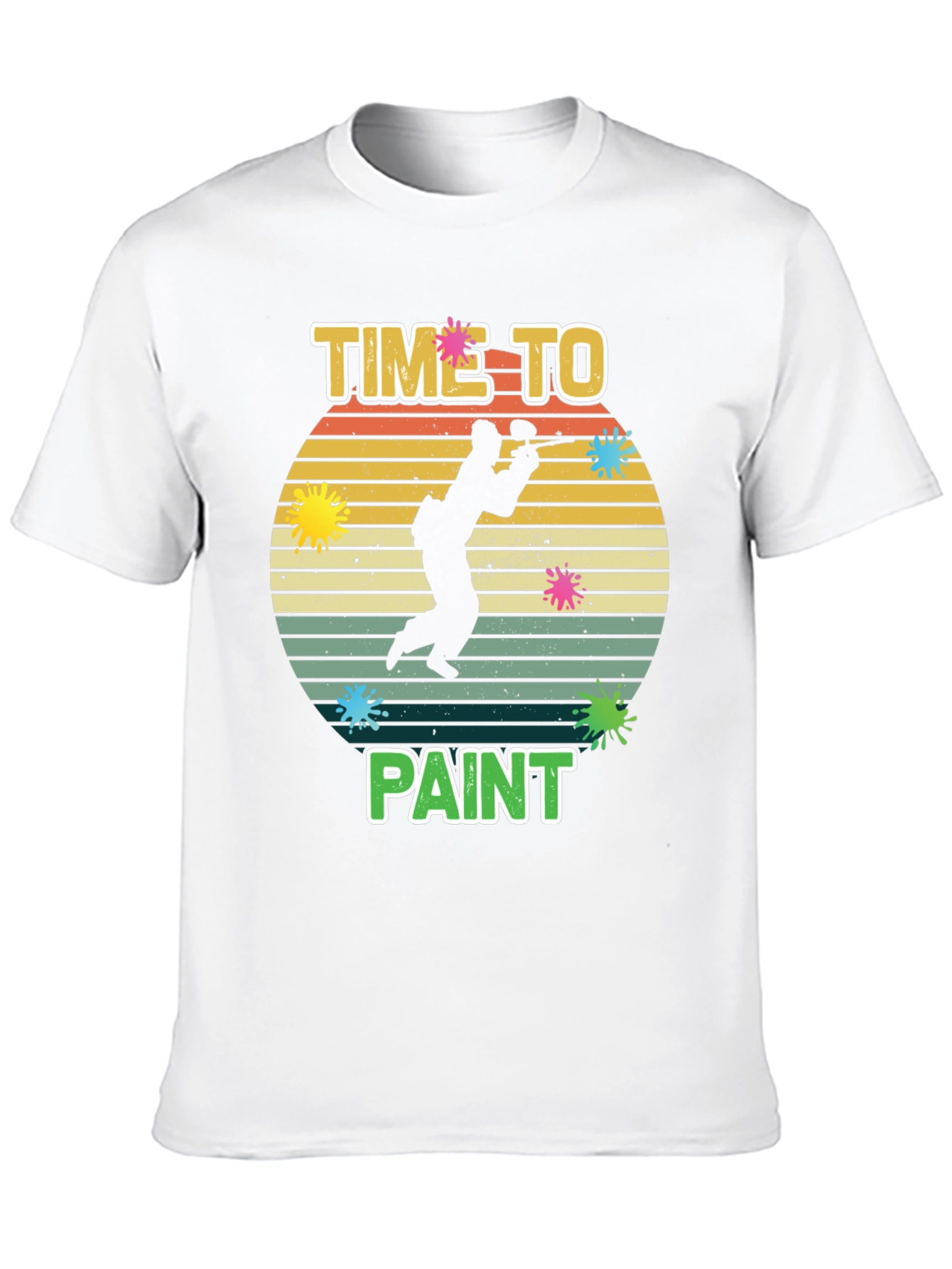 Time To Paint T-Shirt - Paintball Design