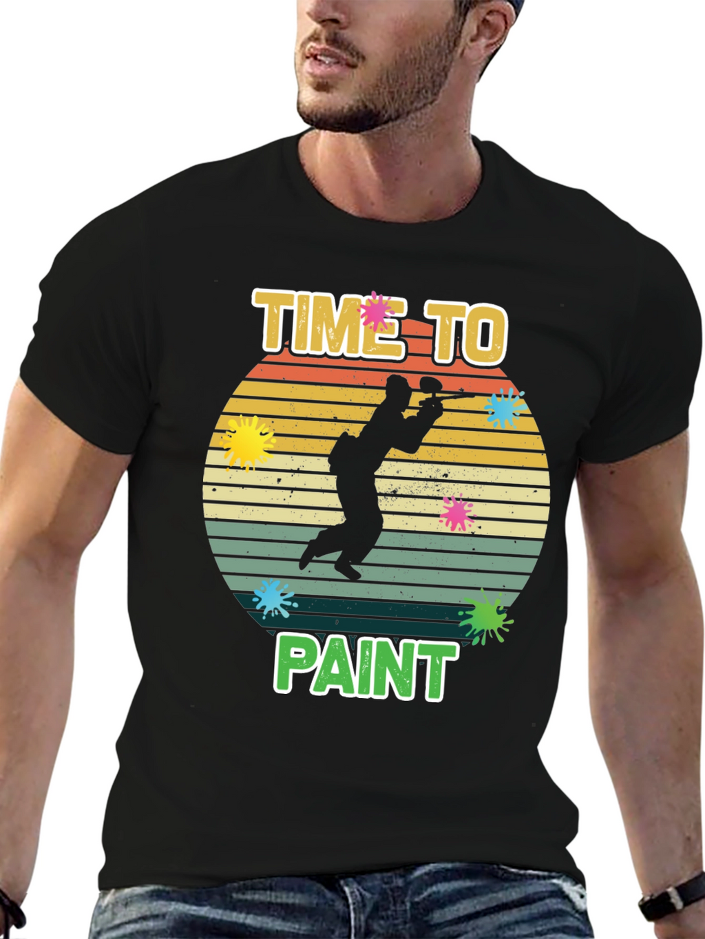 Time To Paint T-Shirt - Paintball Design