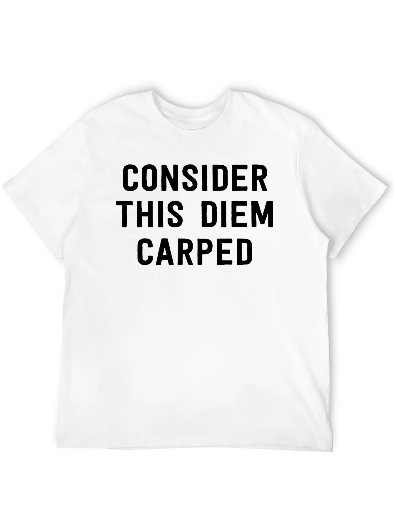 Consider This Diem Carped Black T-Shirt