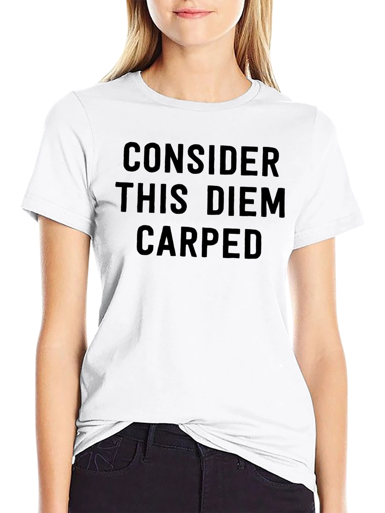 Consider This Diem Carped Black T-Shirt