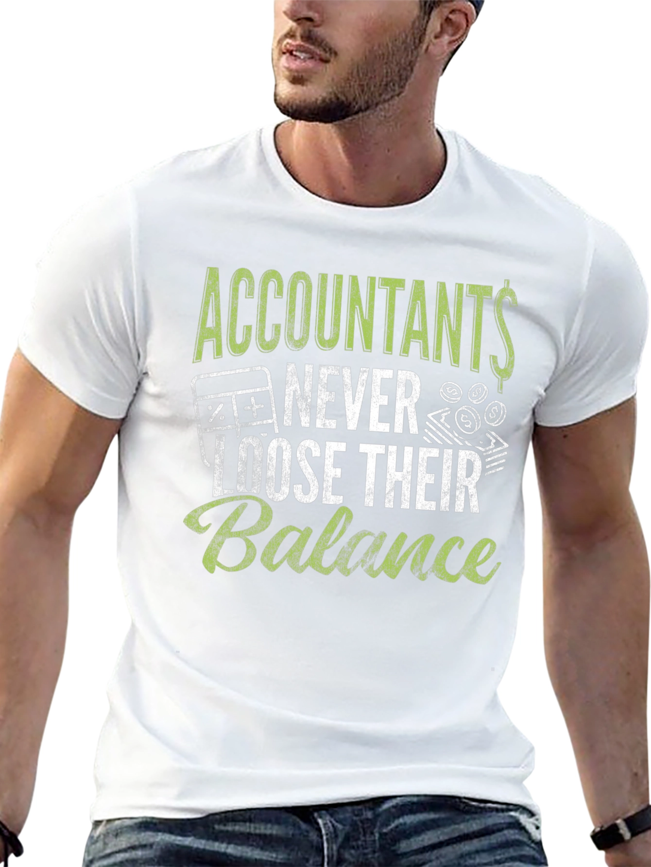 Accountants Never Loose Balance Graphic Tee
