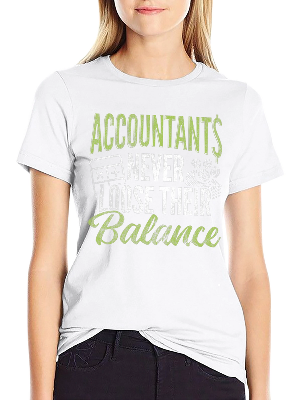 Accountants Never Loose Balance Graphic Tee