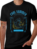 Cool Summer Shark Graphic T-Shirt
