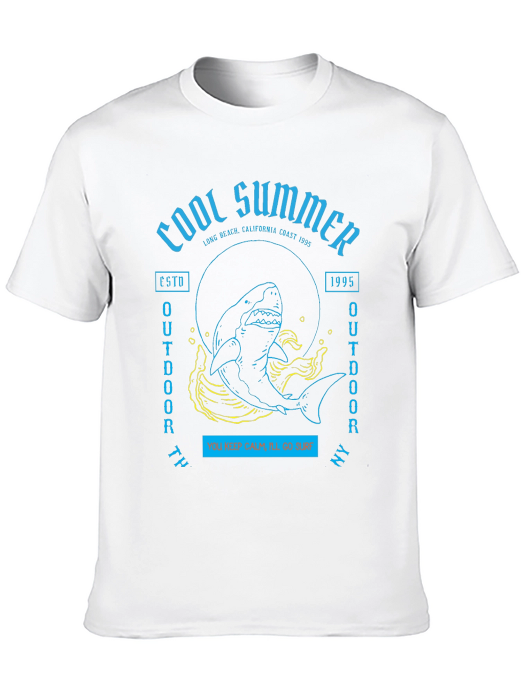 Cool Summer Shark Graphic T-Shirt