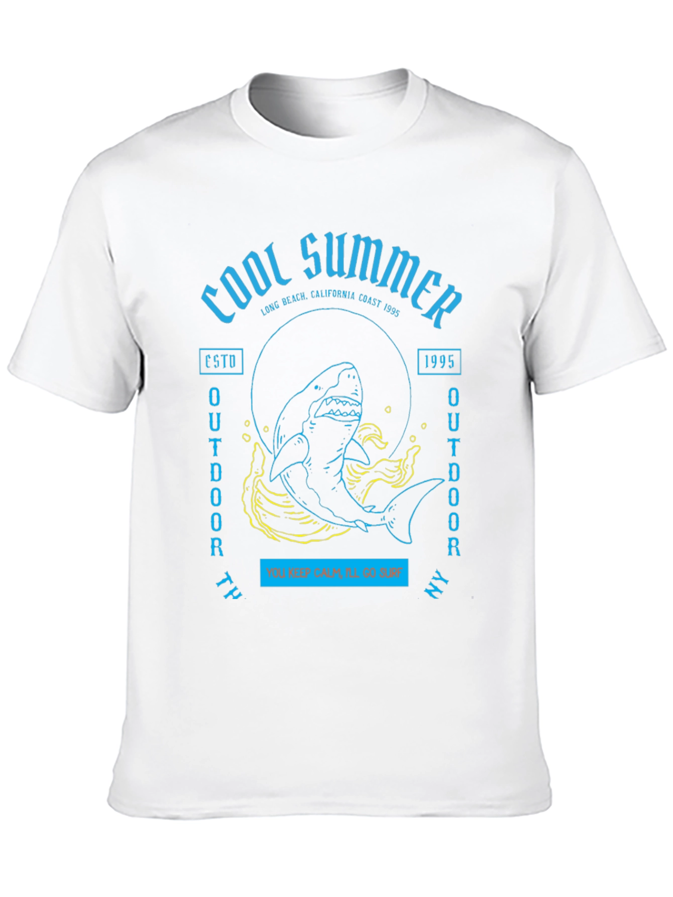 Cool Summer Shark Graphic T-Shirt