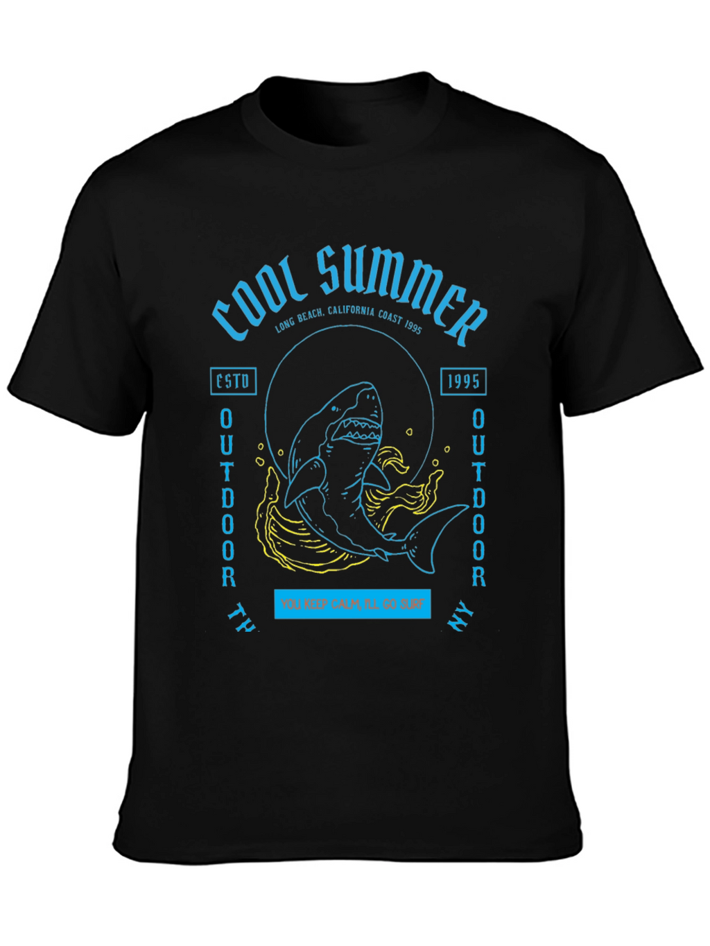 Cool Summer Shark Graphic T-Shirt