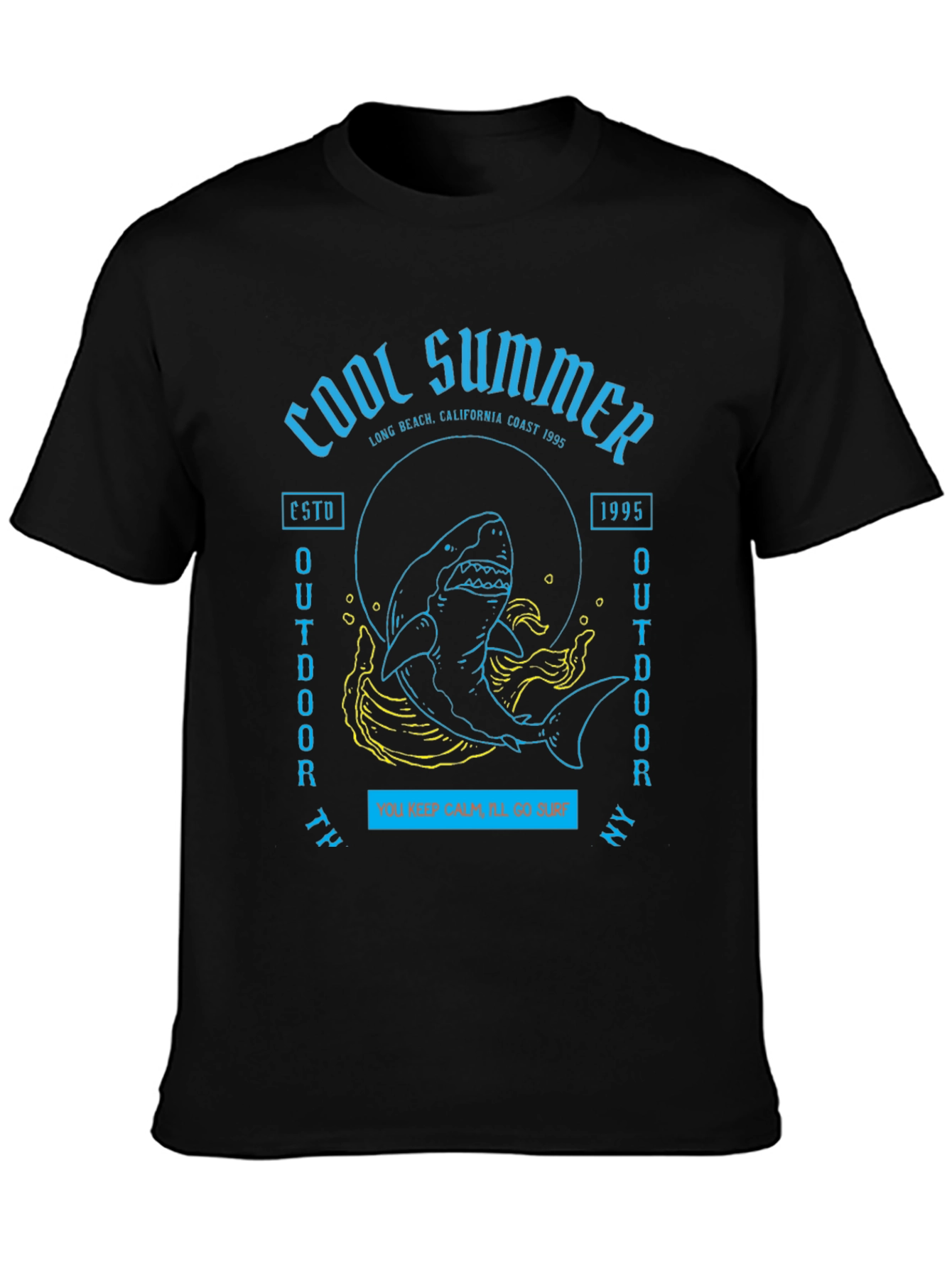 Cool Summer Shark Graphic T-Shirt