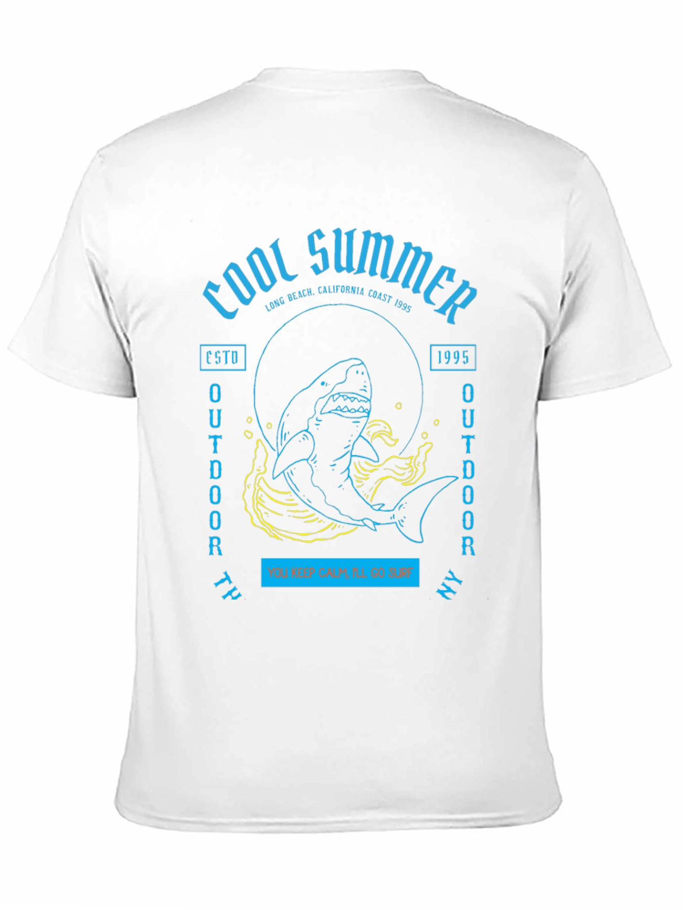 Cool Summer Shark Graphic T-Shirt