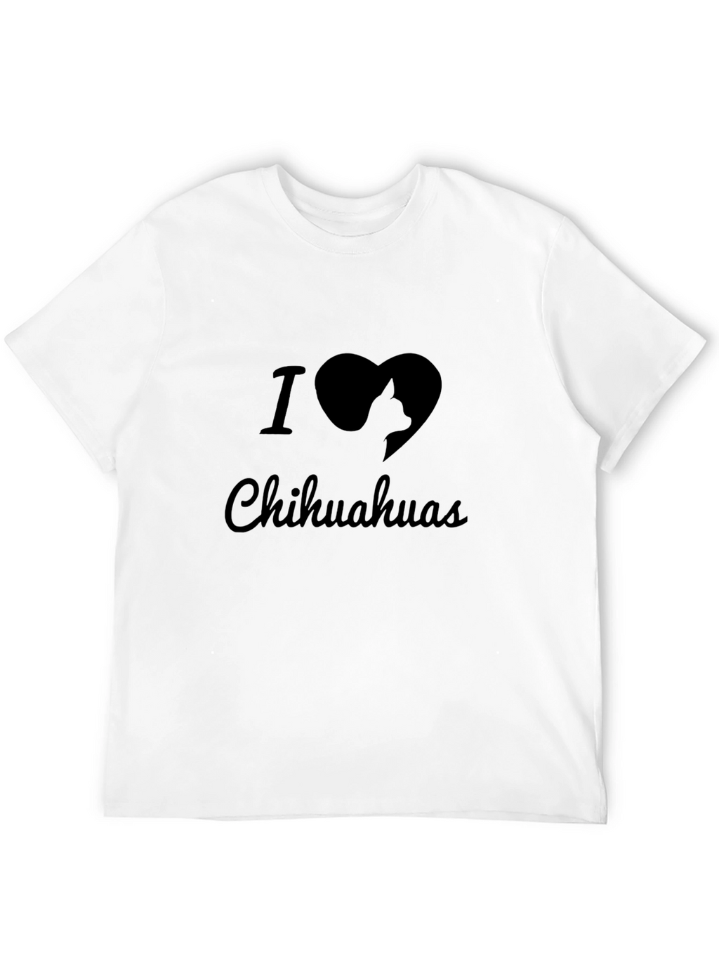 I Heart Chihuahuas Black T-Shirt