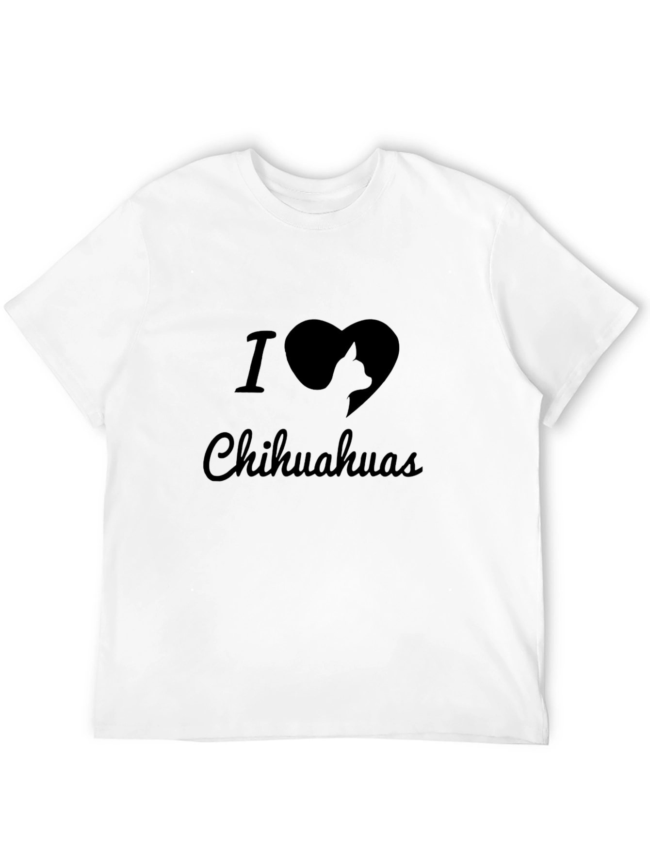 I Heart Chihuahuas Black T-Shirt