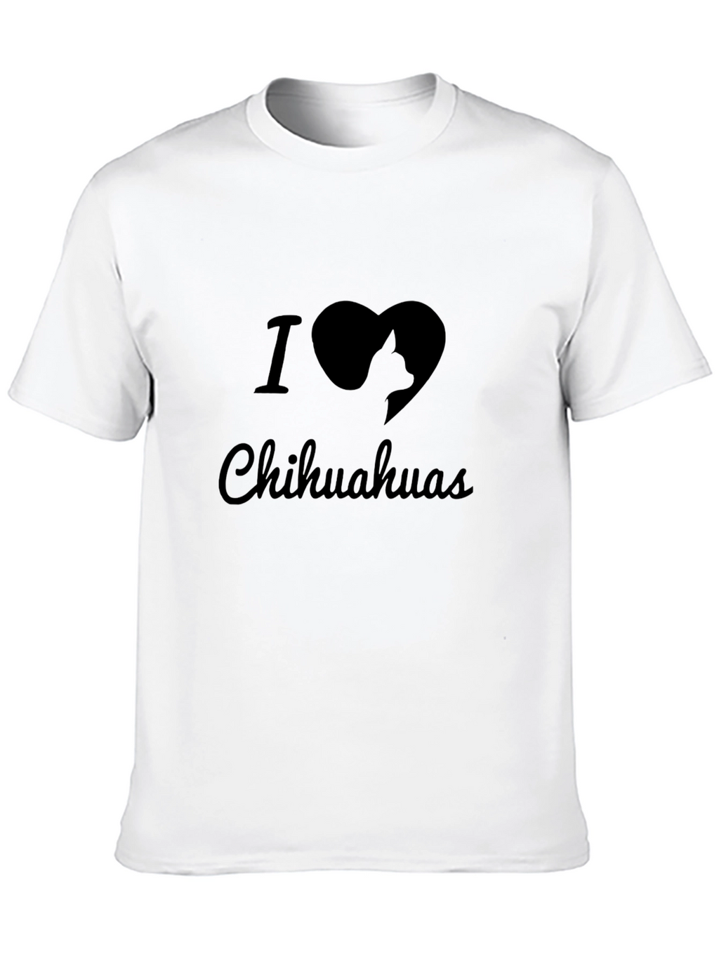 I Heart Chihuahuas Black T-Shirt