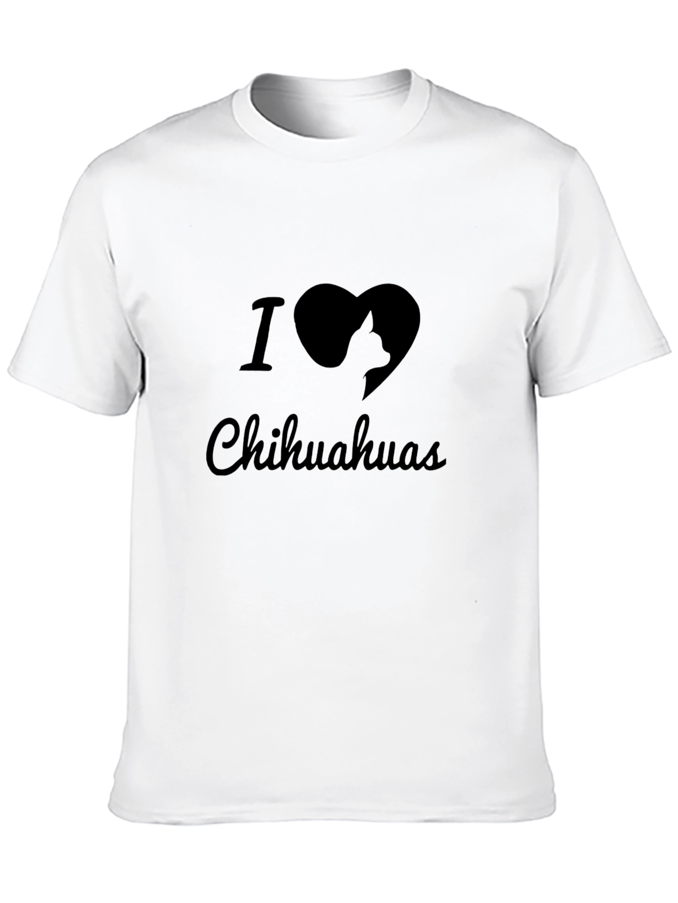 I Heart Chihuahuas Black T-Shirt