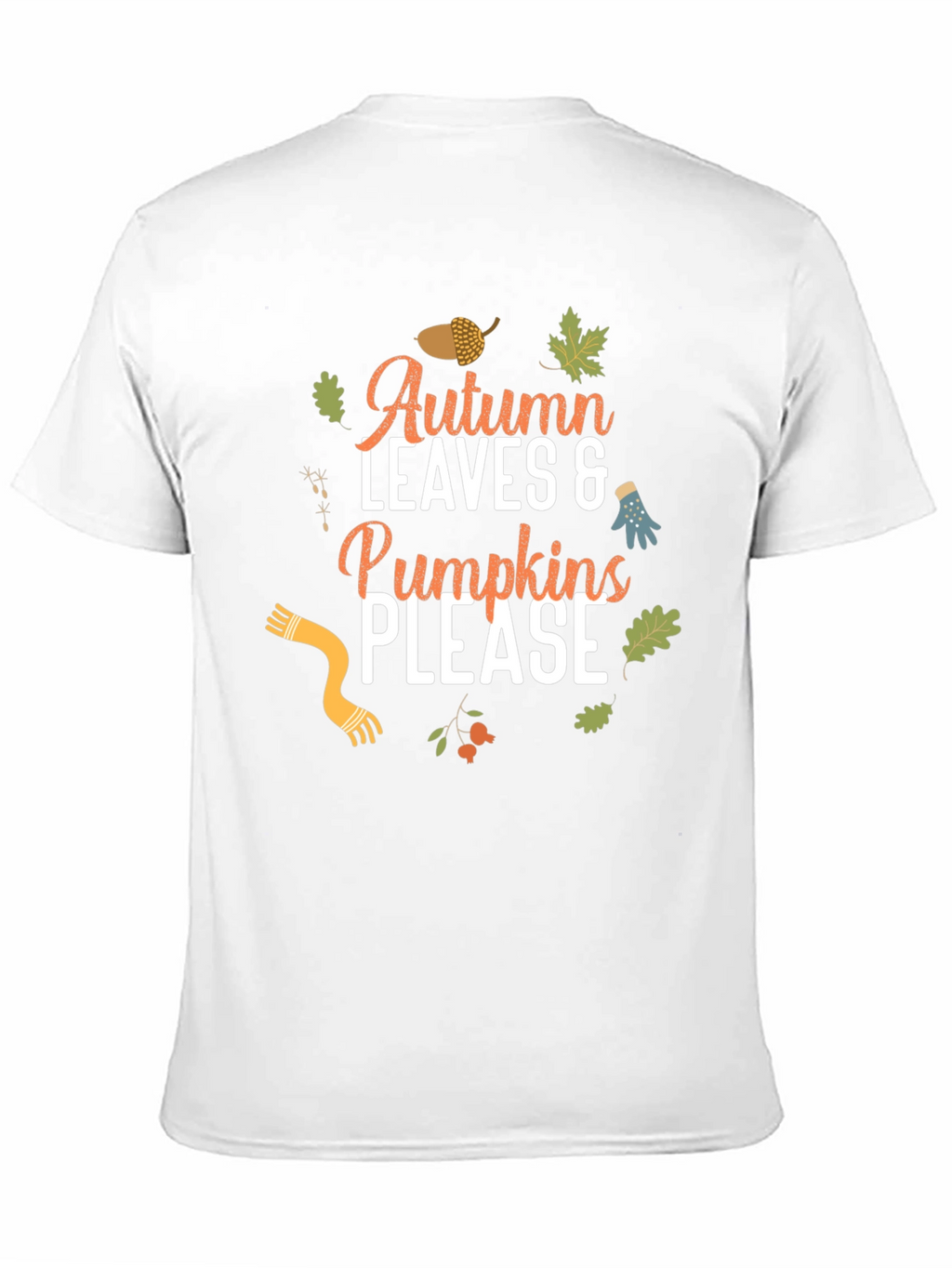 Autumn Leaves & Pumpkins Please T-Shirt