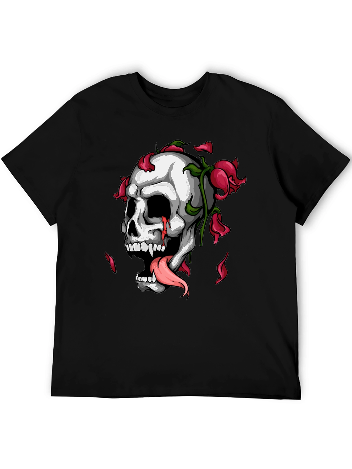 Skull & Roses Graphic T-Shirt