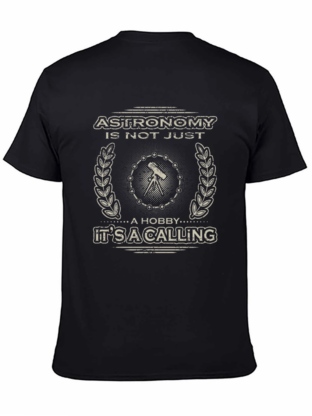 Astronomy Calling Black T-Shirt - Hobby Tee