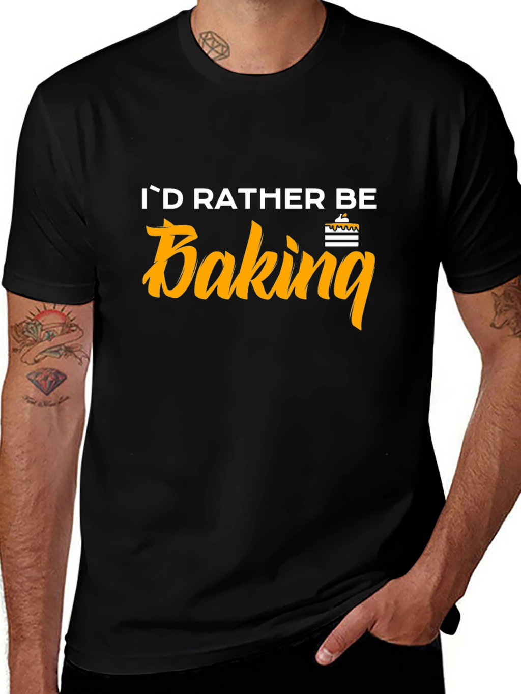 Id Rather Be Baking T-Shirt