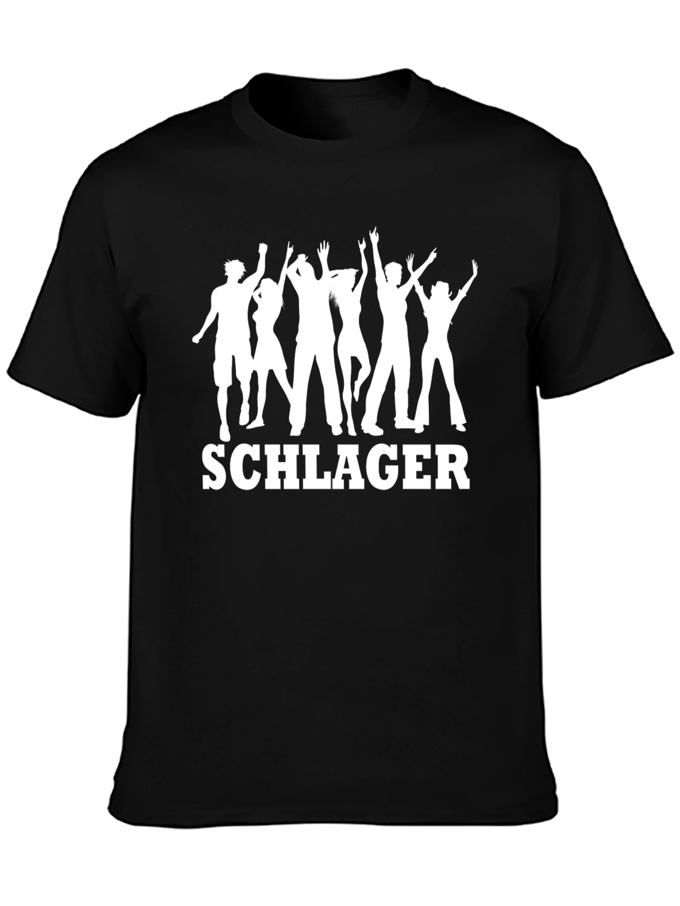 Schlager Party T-Shirt - Black