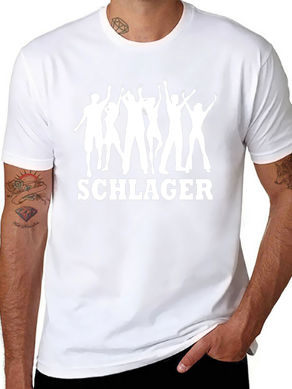 Schlager Party T-Shirt - Black