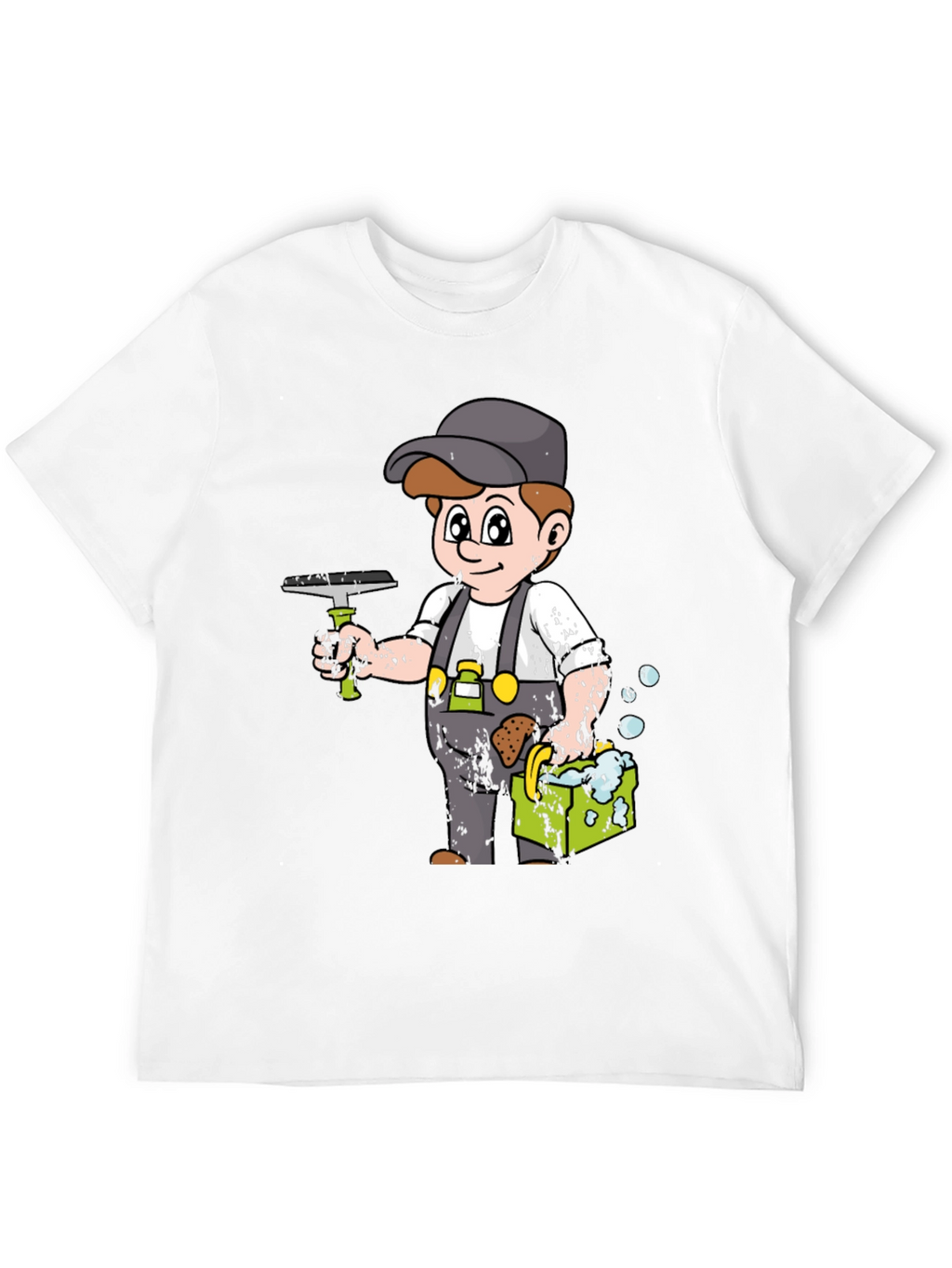 Cartoon Window Washer T-Shirt