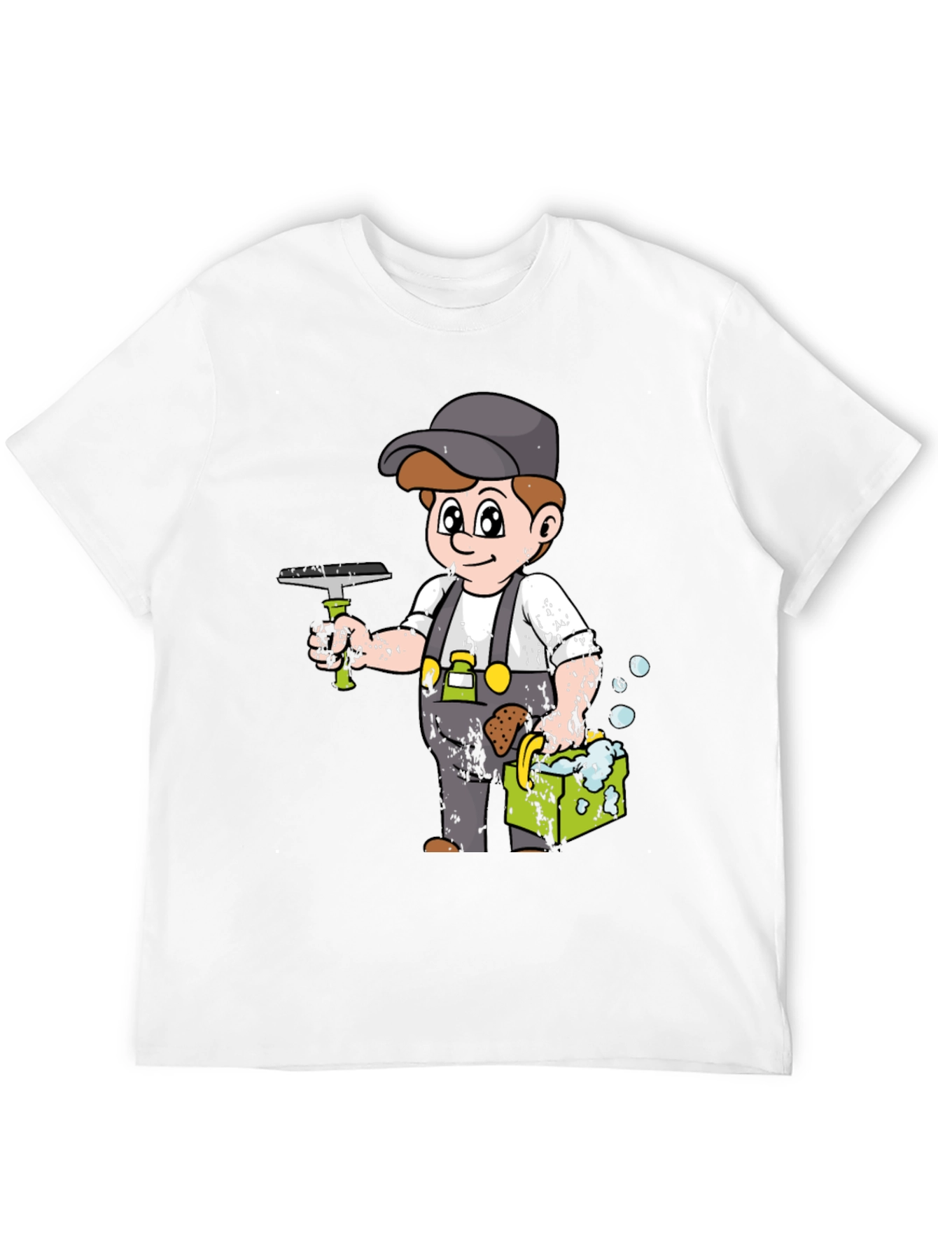 Cartoon Window Washer T-Shirt
