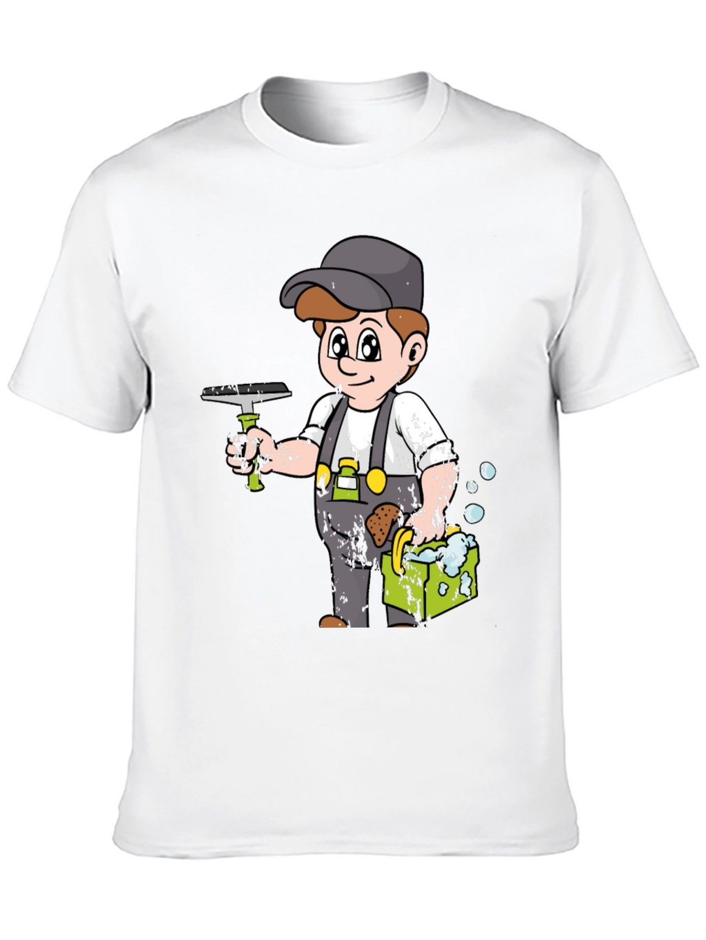 Cartoon Window Washer T-Shirt
